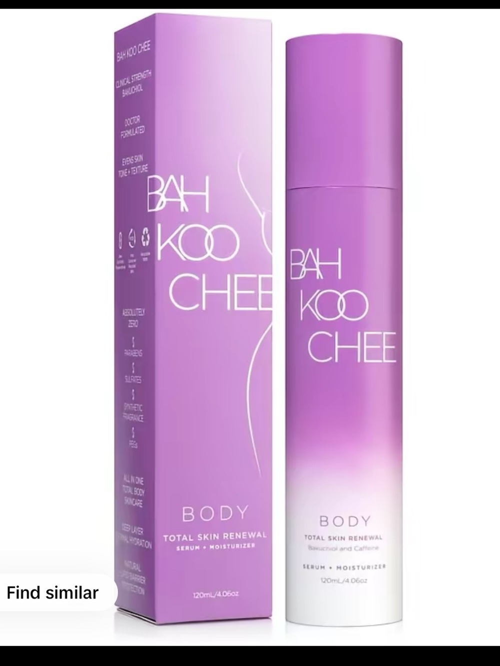 BAH KOO CHEE Body Total Skin Renewal Serum + Moisturizer